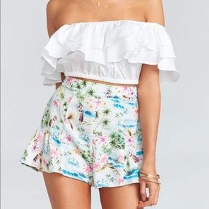 Show Me Your Mumu- Skippy Shorts and crop top set.